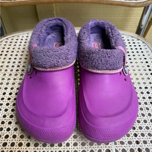 Purple Crocs Classic Blitzen Lined Crocs size 10 - Picture 1 of 6